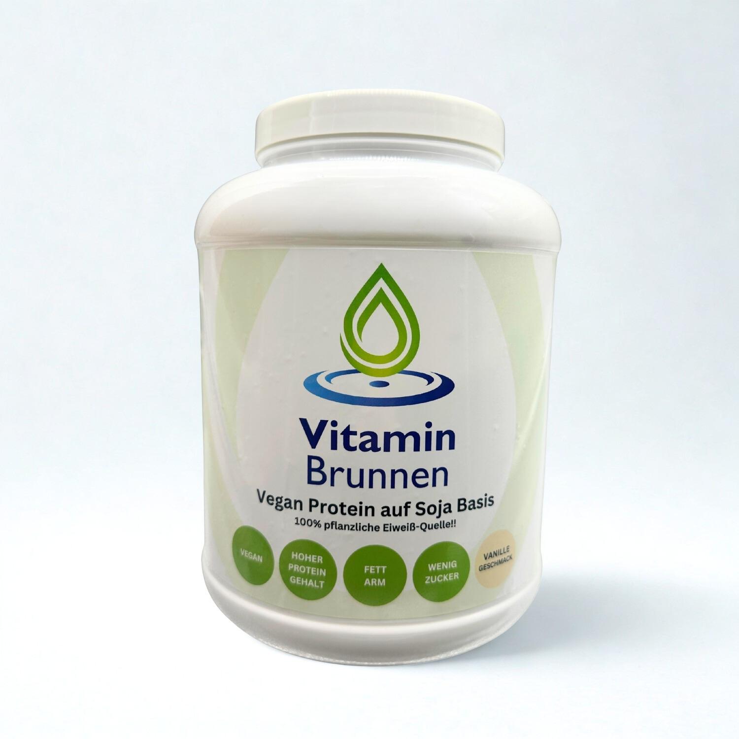 Vegan Protein Vanille – Soja Isolat Pulver 1000g