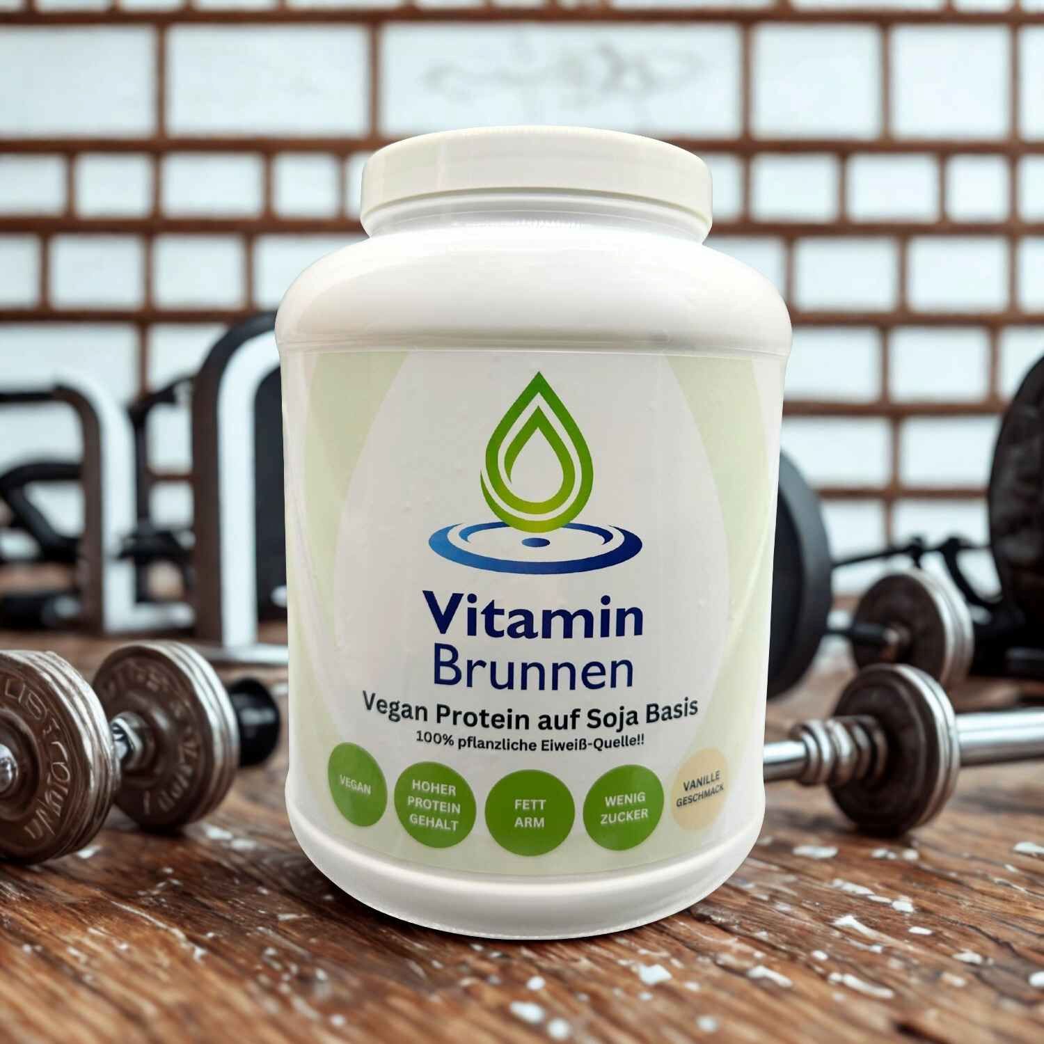 Vegan Protein Vanille – Soja Isolat Pulver 1000g